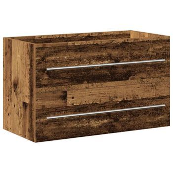 Mueble Para Lavabo De Baño De Madera Antigua, 80x38,5x48 Cm, Madera De Ingeniería Vidaxl