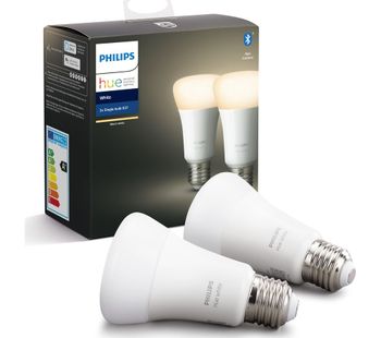 Hue White Bluetooth LED Bulb - E27, Twin Pack, White