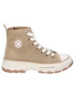 zapatillas veganas altas para moda joven xti kids 151321 color taupe 32