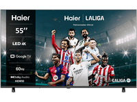reacondicionado seminuevo muy bueno tv led 55 - haier h55k85fux k85f series smart google tv hdr 4k direct led dolby audio sin marcos negro
