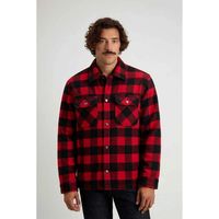 woolrich camisa manga larga cfwoos2018mbut3046-5321 red buffalo para hombre