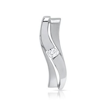 Colgante de plata 925 con circonita rodiado