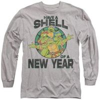 teenage mutant ninja turtles camiseta manga larga shell of a new year para mujer