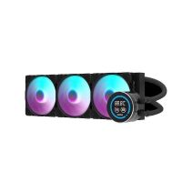 refrigeracion liquida darkflash dn360d black 360mm 3 ventiladores argb pantalla lcd