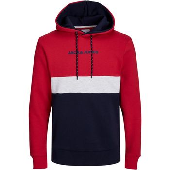 Jack & Jones Jersey 12236900 JJEREID BLOCKING SWEAT HOOD NOOS PLS TANGO RED para hombre