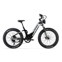 bicicleta de montana electrica cyrusher trax 20 suspension completa bateria de 52 v 20 ah motor bafang gris