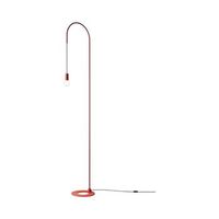 zafferano - lampara de pie filo giratoria 200 metal pintado bombilla e27 max 60 w incluida altura 231 cm - rojo