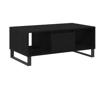 Mesa de café - mesa de centro - mesa baja roble negro 90 x 50 x 36.5 cm madera de ingeniería