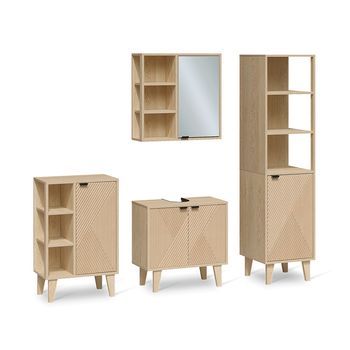 Conjunto De Muebles De Baño Arven Juego De 4 Piezas Vicco