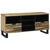 unidades de tv 100 x 33 x 46 cm marron madera de ingenieria vidaxl