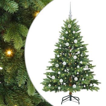 Árbol De Navidad Artificial Con 150 Led Verde 150 Cm Pe Y Pvc Vidaxl
