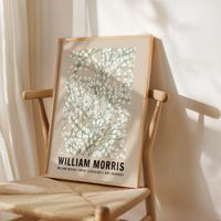 cuadro willow pattern iii marco premium chapado en roble 30x40 cm
