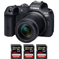 EOS R7 + RF-S 18-150mm STM + 3 SanDisk 128GB Extreme PRO UHS-II SDXC 300 MB/s + PDF MCZ DIRECT 20 TÉ