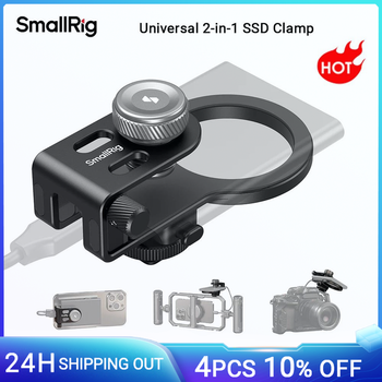 Soporte SSD SmallRig abrazadera SSD Universal 2 en 1 para MagSafe con abrazadera de Cable de zapata fría, para Samsung T5 T7 SSD para jaula-4779