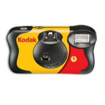 Cámara desechable Kodak FunSaver 39 exposiciones ISO 800 Flash 24 mm Compacta Ligera