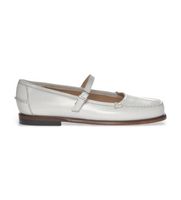 sebago para mujer 76113jw bailarinas de piel pop blanco 40 plano hebilla casual clasico