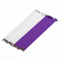source stainless spokes 40 pack - whitepurple 190mm
