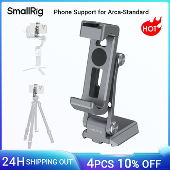 Soporte de teléfono SmallRig para Arca-Standard, para DJI RS 4 Mini / RS 3 Mini estabilizadores y trípode tipo Arca, con zapata fría -5338