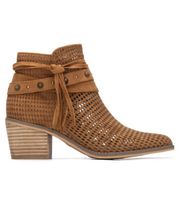 refresh para mujer 17518002-camel botines de piel 175180 marron 37 3 a 5cm ante cremallera casual