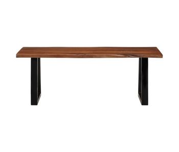 Mesa de café - mesa de centro madera maciza de acacia marrón miel 110x55x40 cm