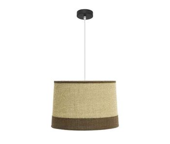 Lampara de techo textil color marron serie tietar 40cm