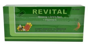 Revital Ginseng + Jalea Real + Vitamina C 20 Ampollas