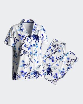 Pijama de mujer corto con botones en Modal