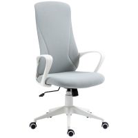 vinsetto silla de oficina giratoria de altura ajustable gris