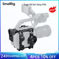 kit de jaula smallrig fx6 para sony fx6 para grabacion vertical con placa superior adaptador de mango lateral abrazadera de cable placa base y placa v-mount