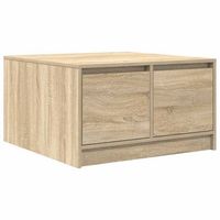 mesa de centro con cajones roble sonoma 705x70x40 cm