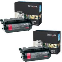 original multipack lexmark t630n ve printer toner cartridges 2 pack -12a7362