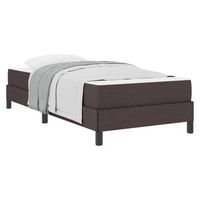 cama tapizada 203x80x45 cm  - marron