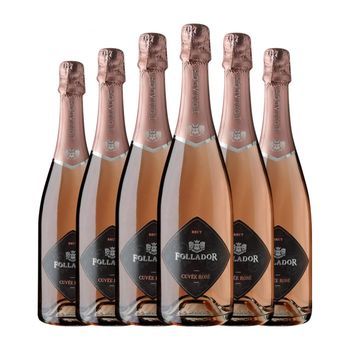 Follador Spumante Cuvée Rosé Brut Italia Joven 75 Cl 11.5% Vol. (pack De 6 Unidades)