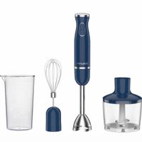 batidor de mano - 3 en 1 - mywave - color azul - my wave - funcion turbo - acero inox  - 800w