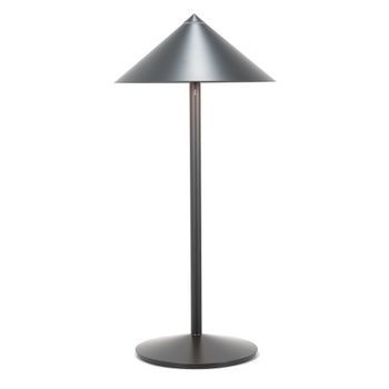 Zafferano Pina L Titanio, Lámpara Led Recargable 6w, Ip65, Cabezal Magnético, Uso Interior Y Exterior