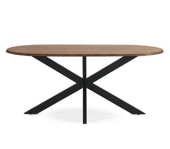Mesa comedor ovalada 180x90 de madera de acacia