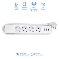 regleta inteligente 4 enchufes  3 usb