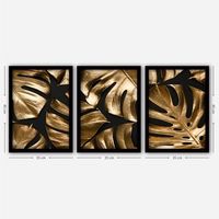 cuadro decorativo enmarcado 3sc54 multicolor 35x45 cm 3 piezas