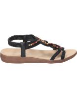 sandalias planas para mujer amarpies ako28553 negro 40