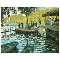 cuadro lienzo - la grenouillere - claude monet - cm 80x100