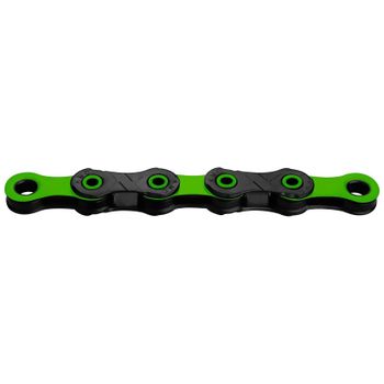 KMC DLC 12 Speed Chain - Black/Green