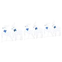 renos led 6 uds 45 x 19 x 65 cm tela vidaxl