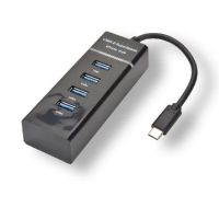 hub mcl 4 puertos usb 32 gen 1 5000 mbits modelo usb3c-h114 negro