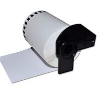 compatible brother dk-11202 label tape 62mm x 100mm black on white x 300