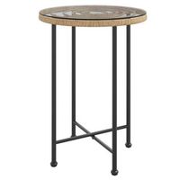mesa de comedor  mesa de cena de vidrio templado y acero 55 cm