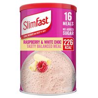 slimfast powder white choc raspberry