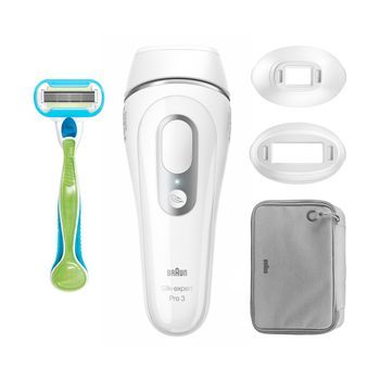 Depiladora De Luz Pulsada Braun Ipl 3 Pl3222p