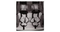xlc duo s gris beige asiento de remolque con arnes