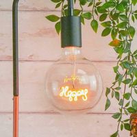 happy led filament bulb