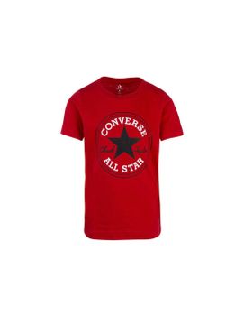 Camiseta Converse Core Chuck Patch Enamel Niño Rojo